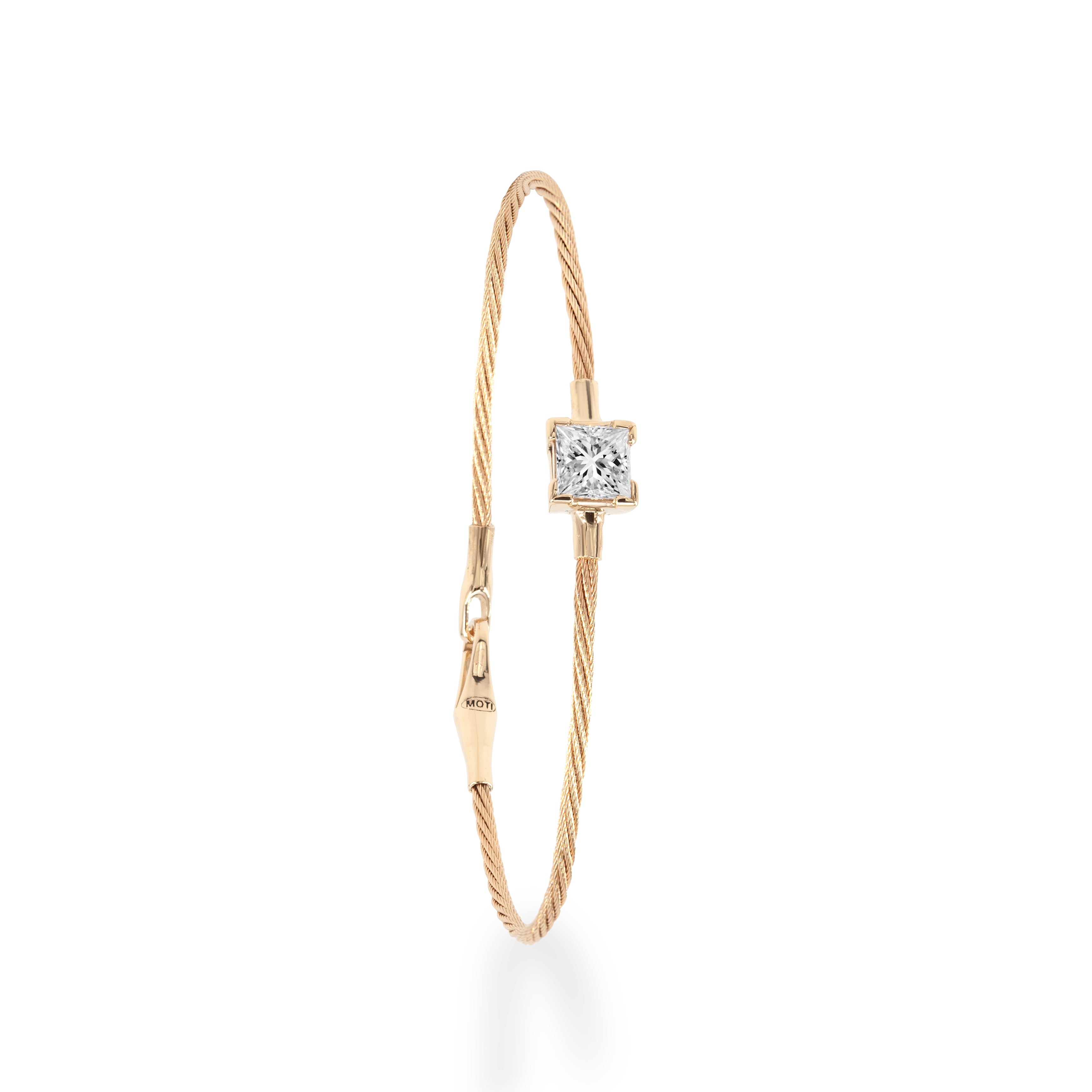 14K Bracelet 1ct Princess