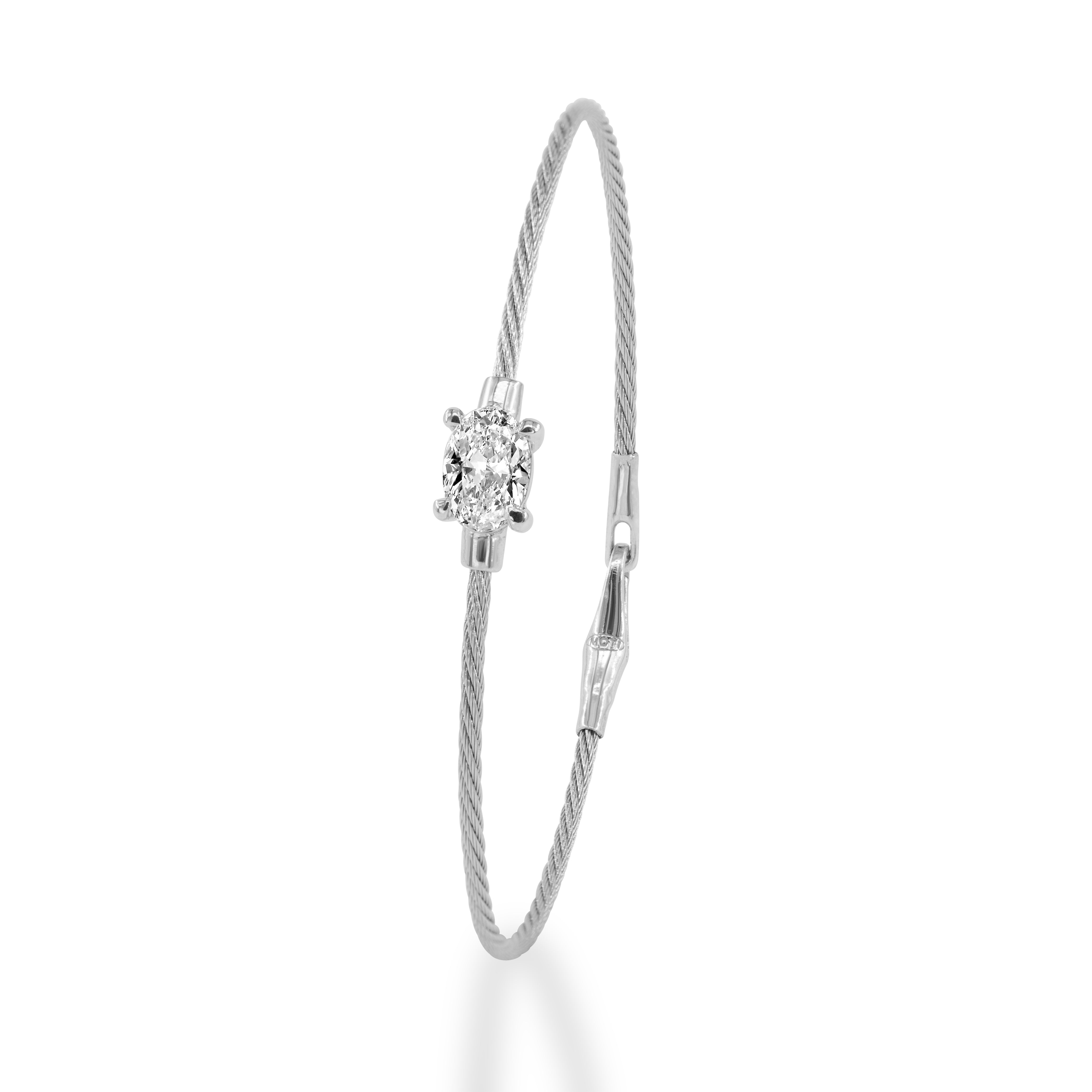 14K Bracelet Oval 1ct