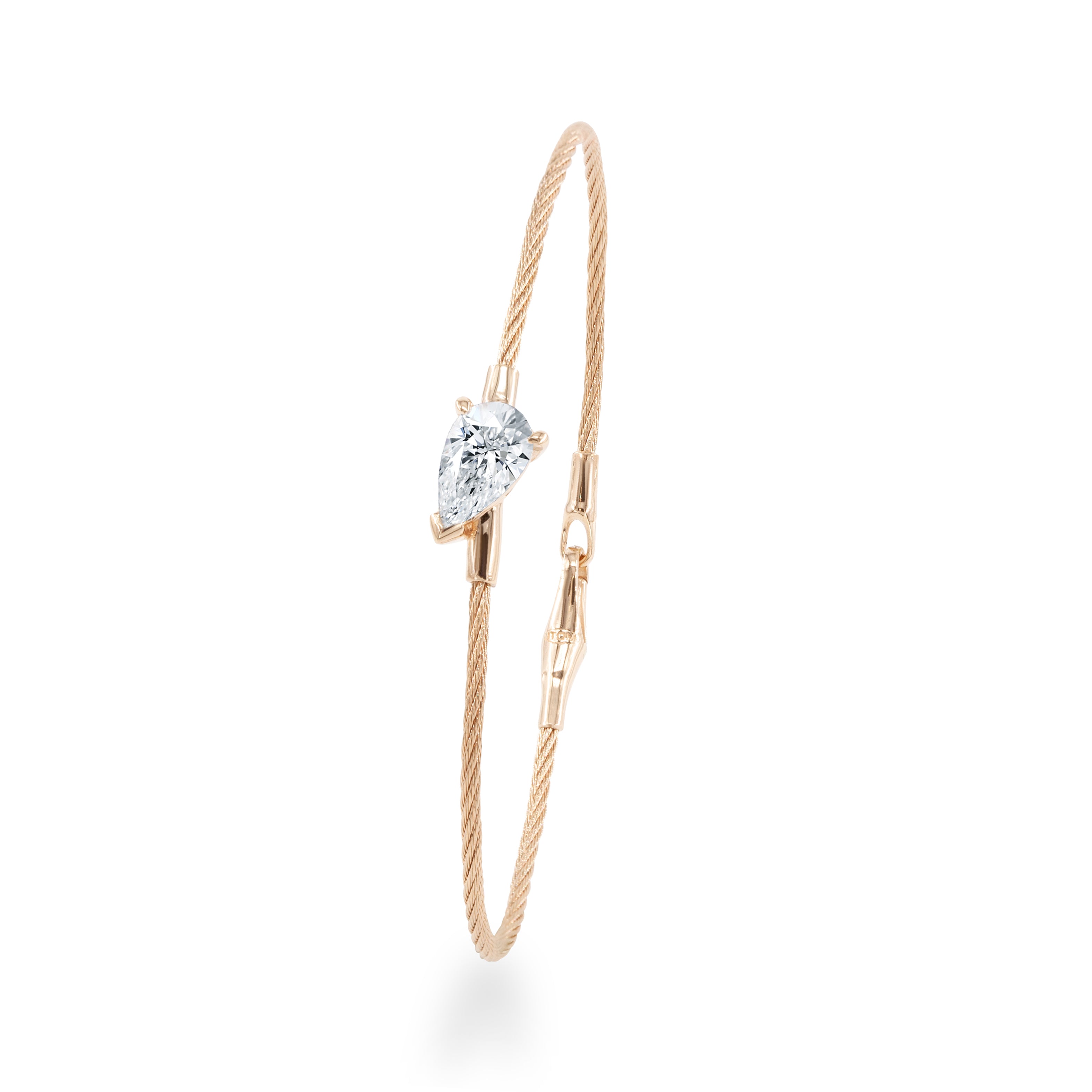 14K Bracelet Pear 1ct