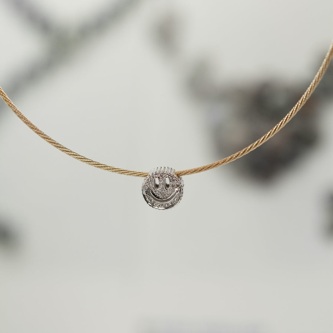 14K Smily Necklace