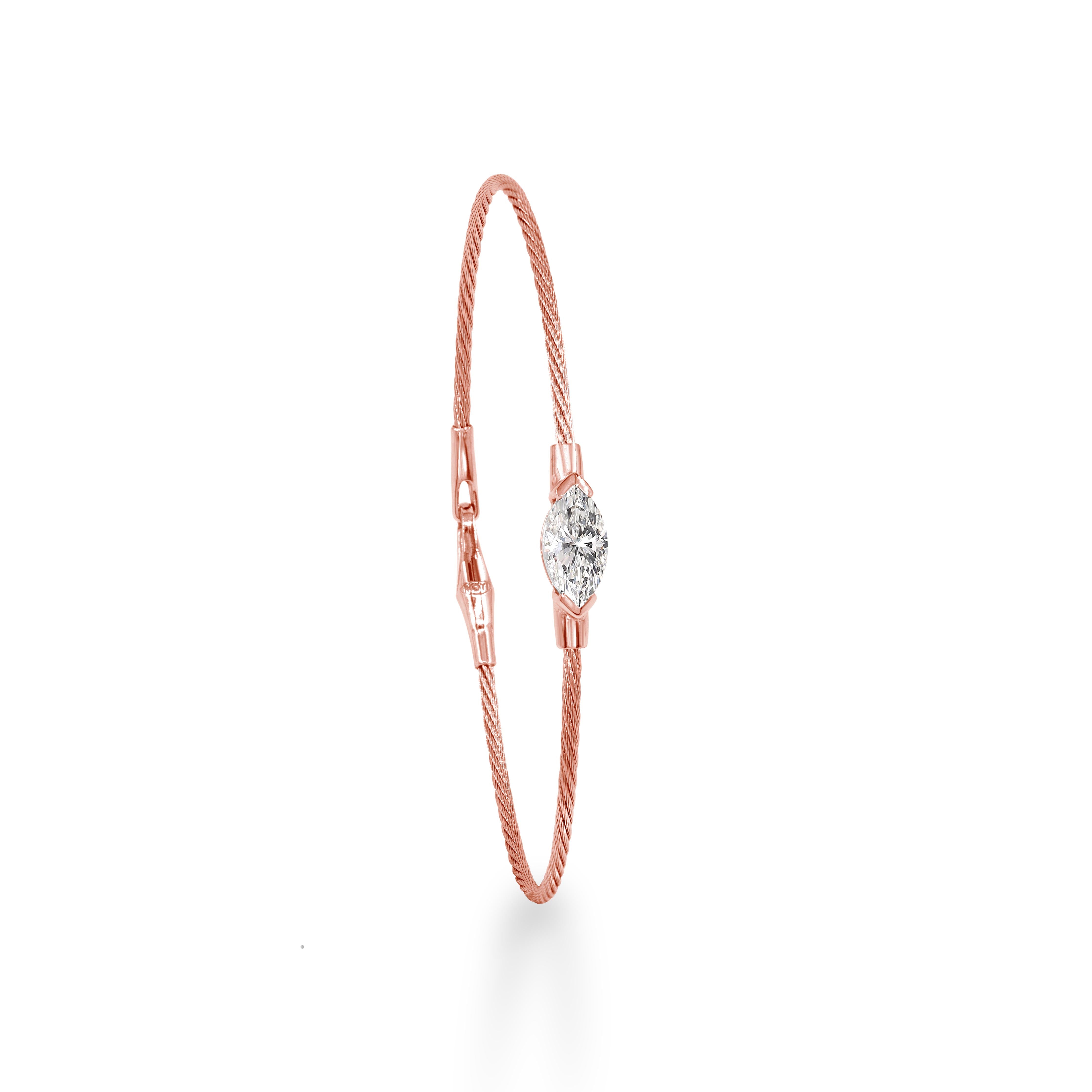 14K Bracelet Marquise 1ct