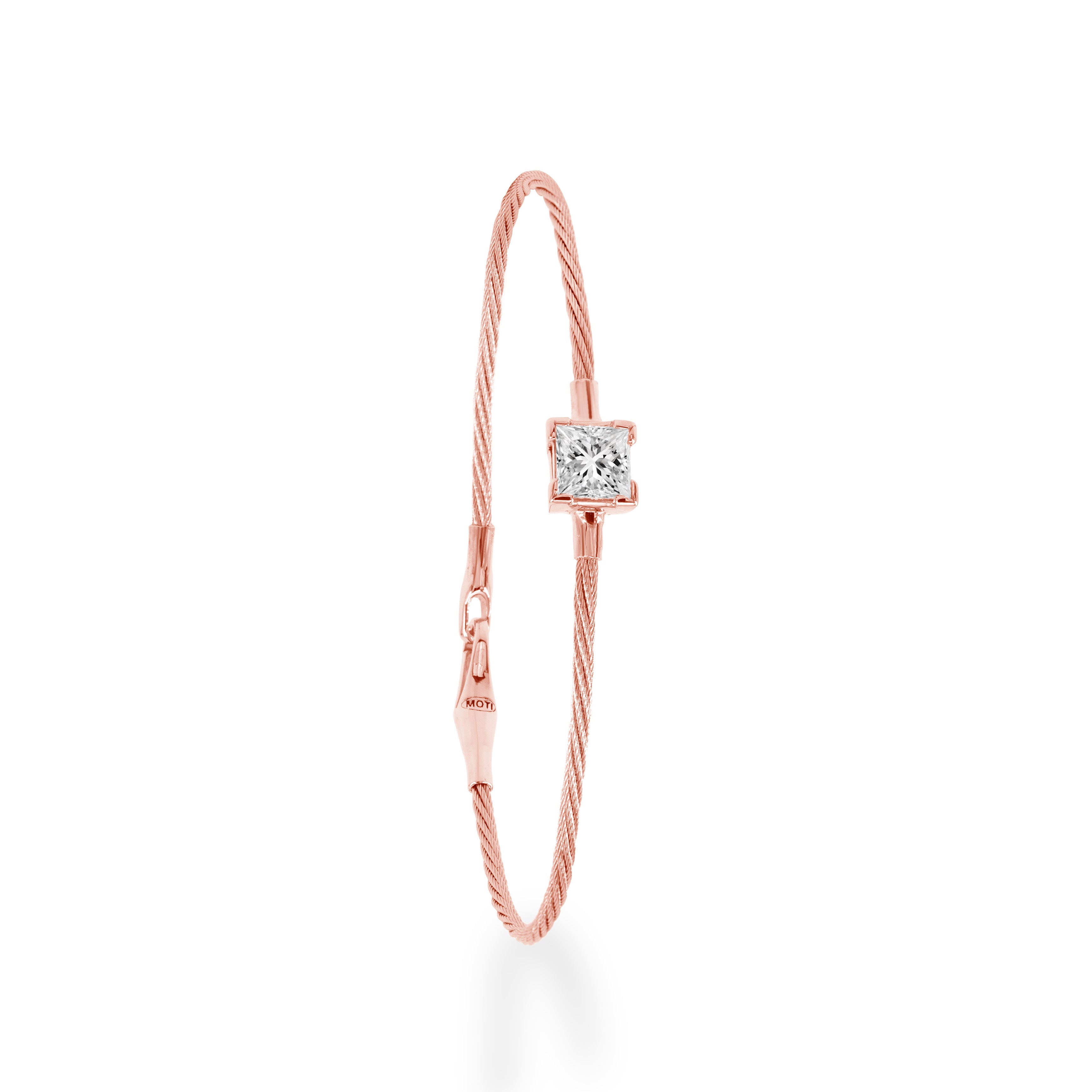 14K Bracelet 1ct Princess