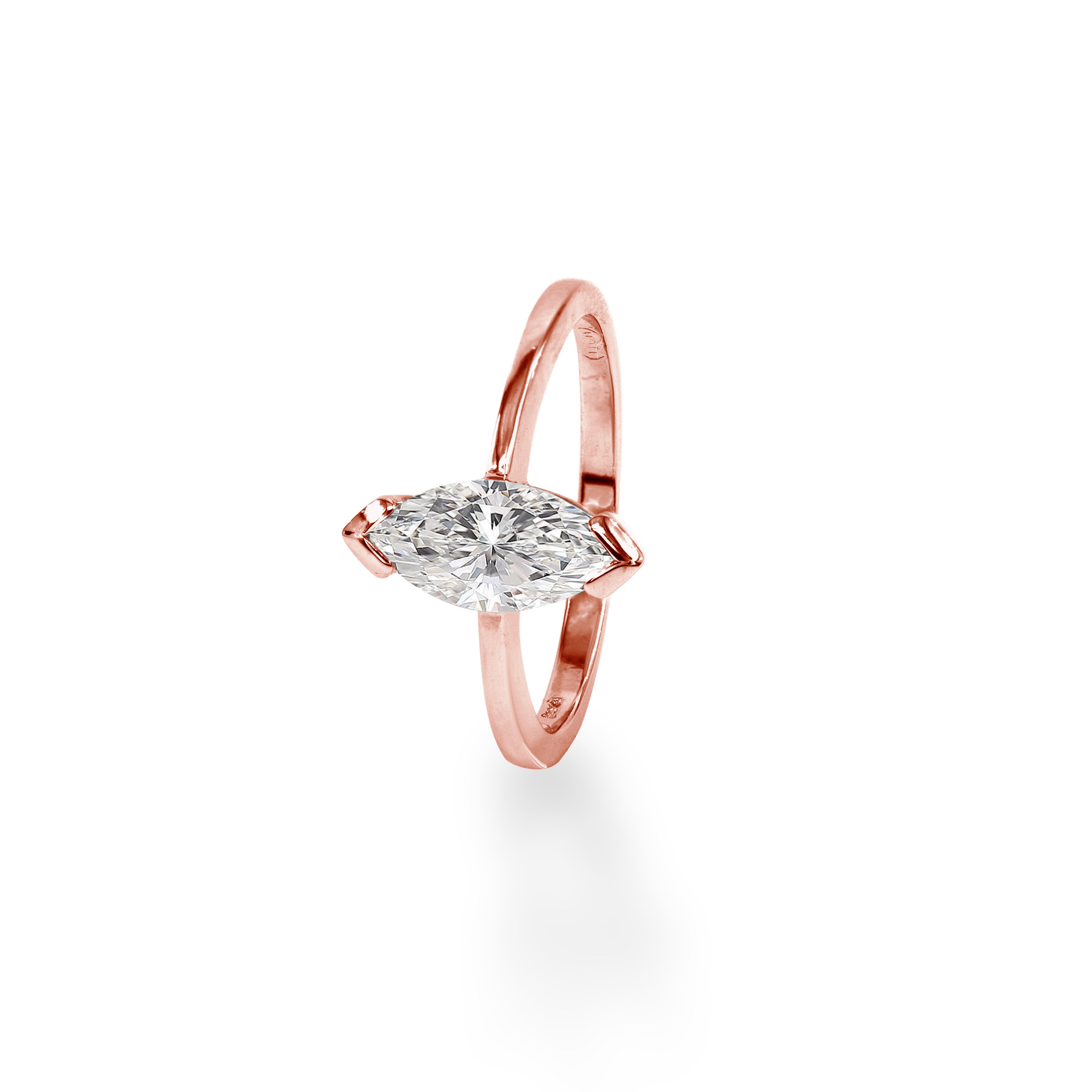 14K Ring Marquise 1ct