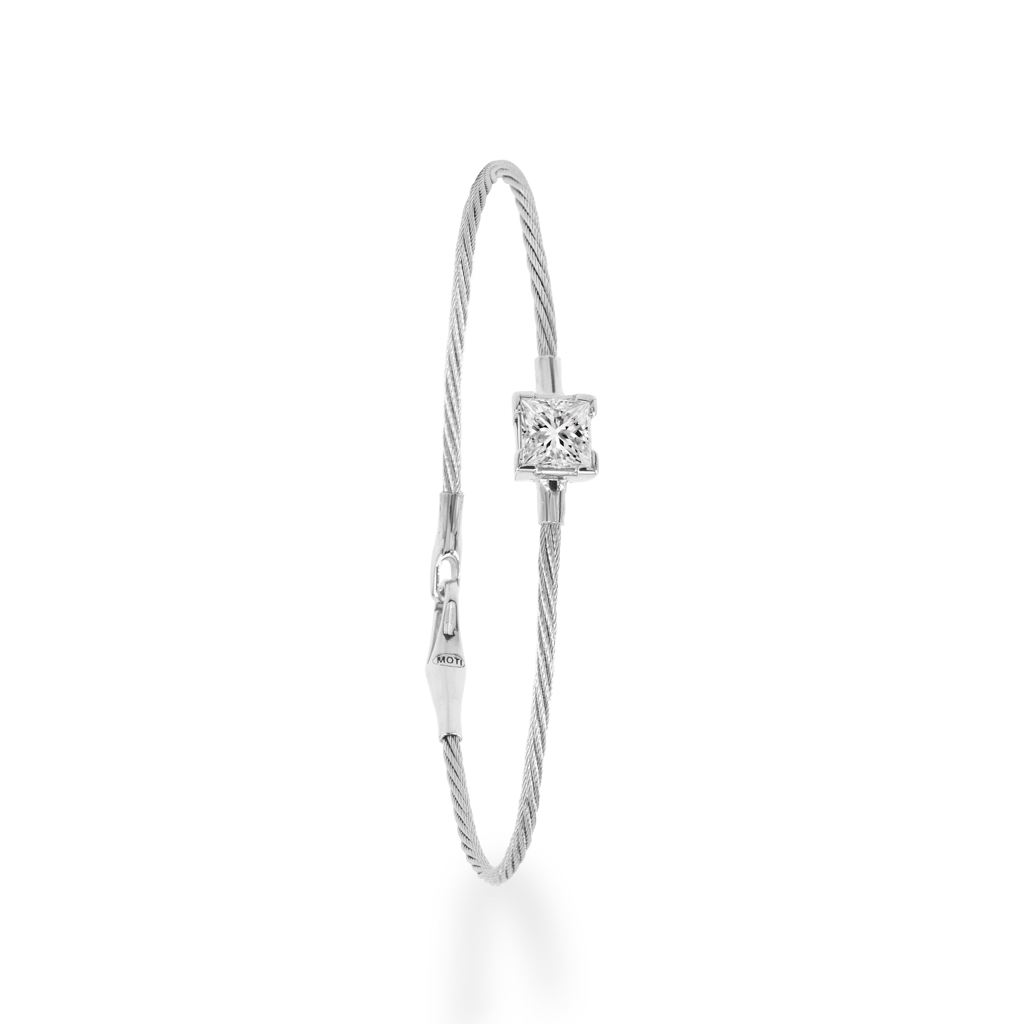 14K Bracelet 1ct Princess
