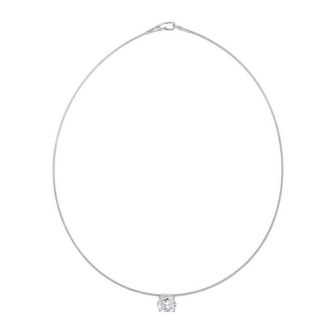 14K Necklace oval 2ct