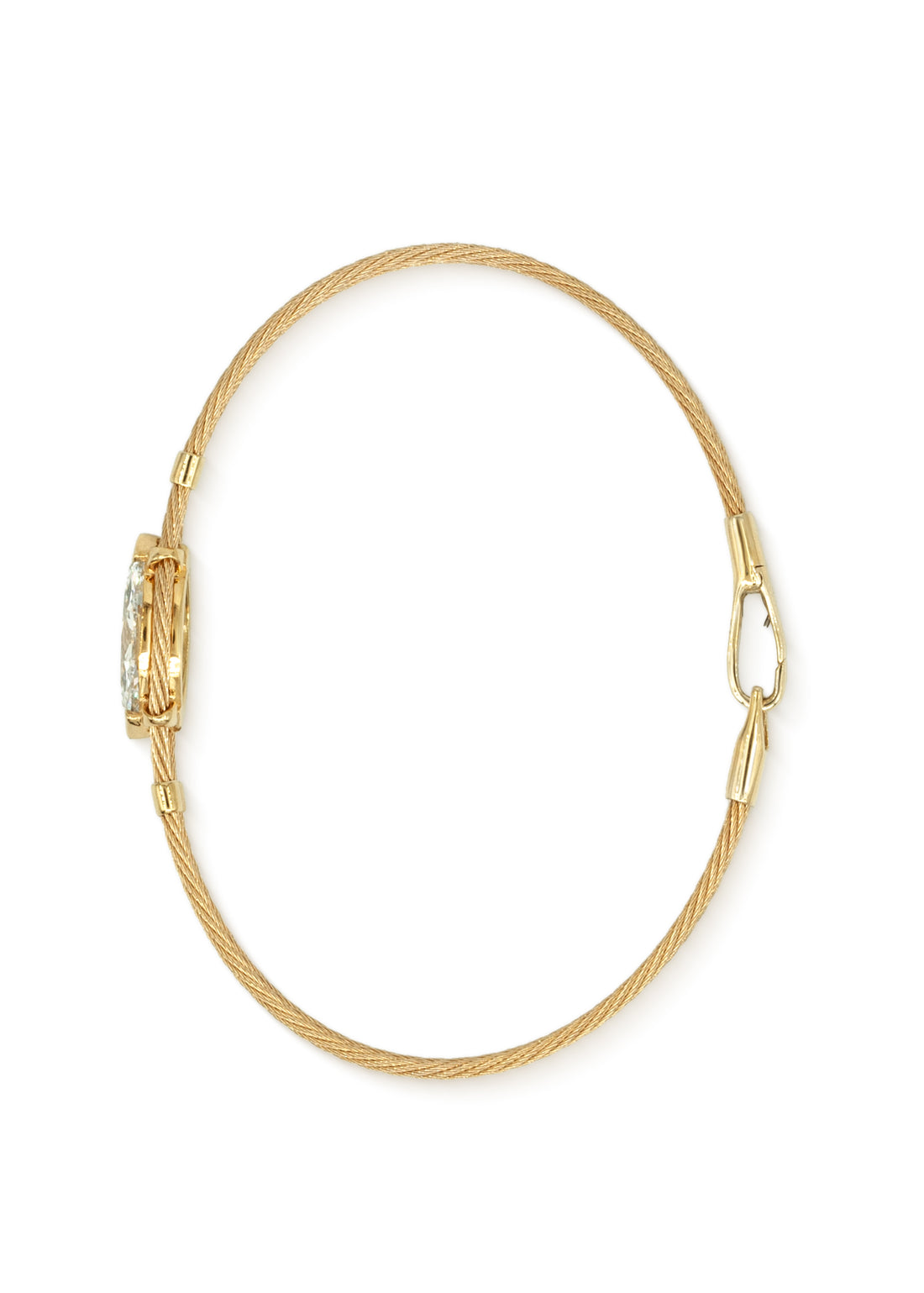 עגילי אשכול דמעות זהב - פסיפס אבני חן כחול עם גבול חבל