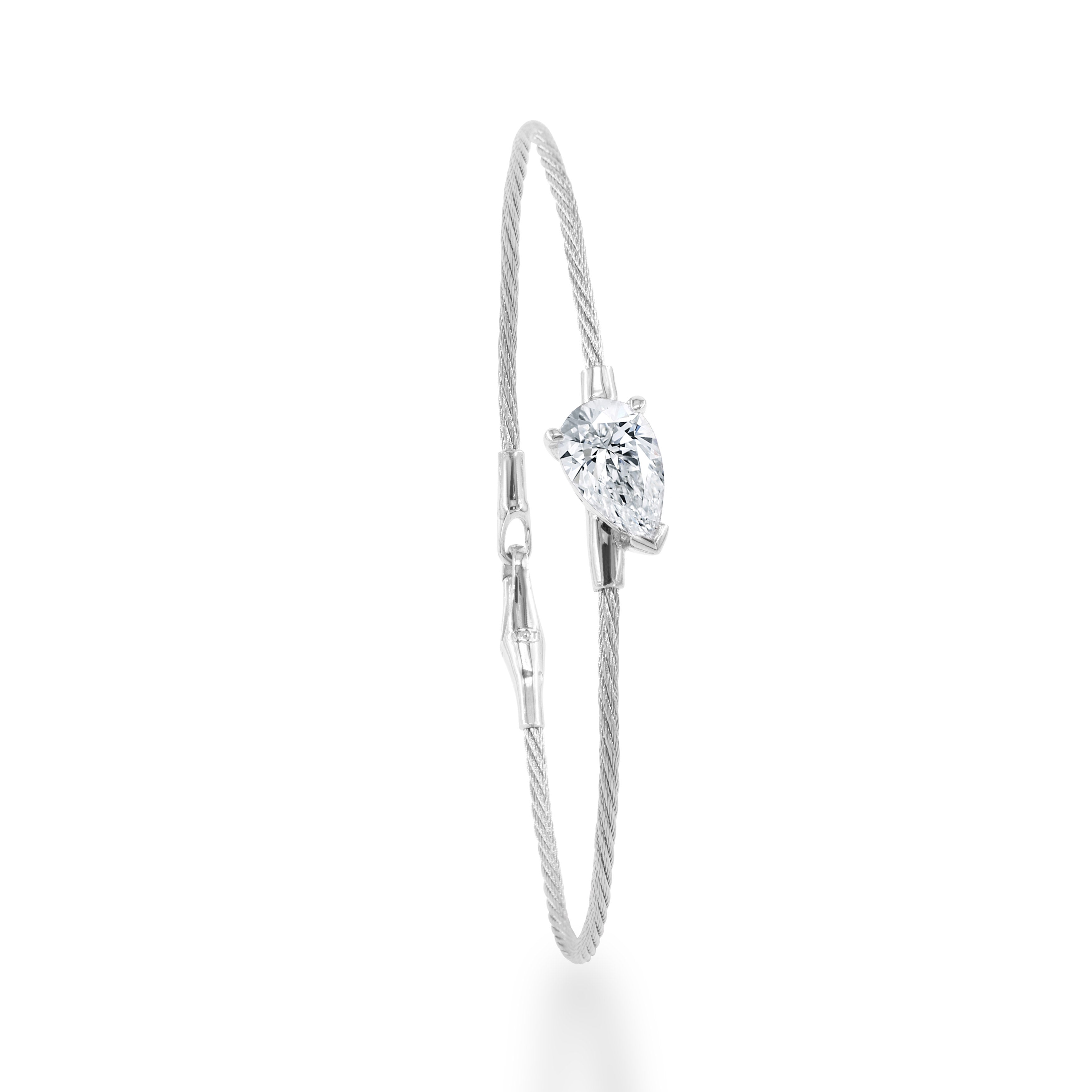 14K Bracelet Pear 2ct
