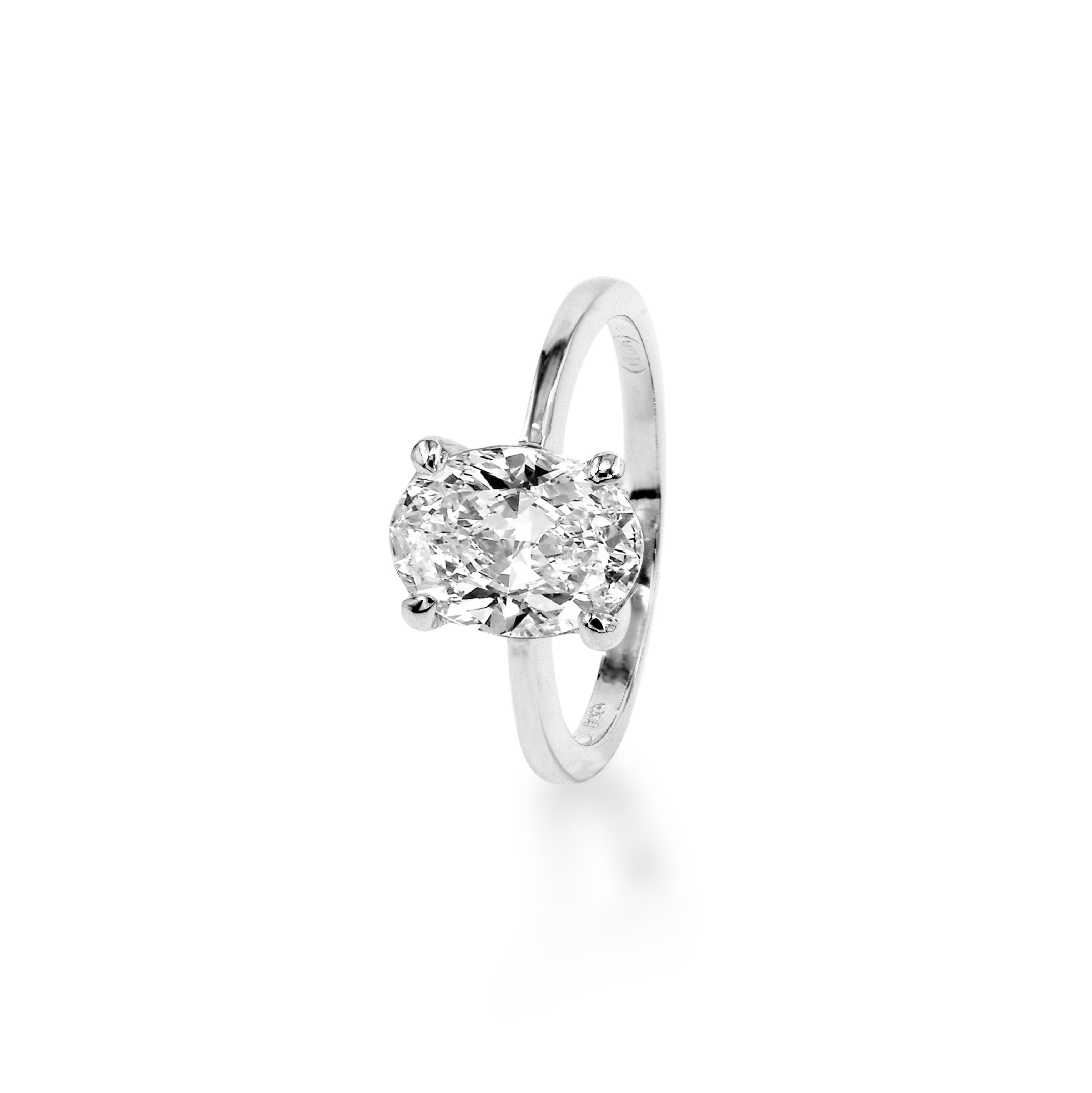 14K Oval 2ct Ring