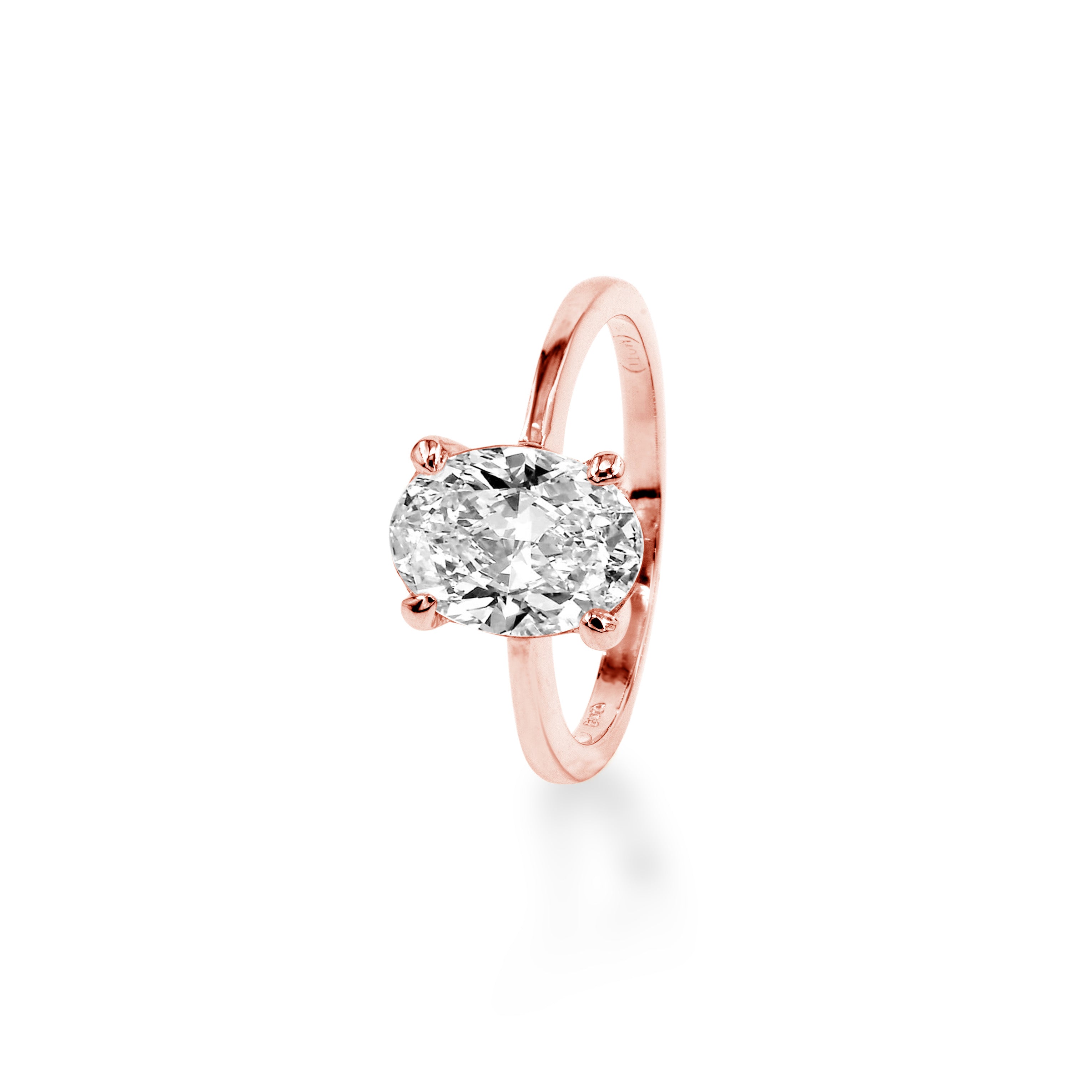 14K Oval 2ct Ring