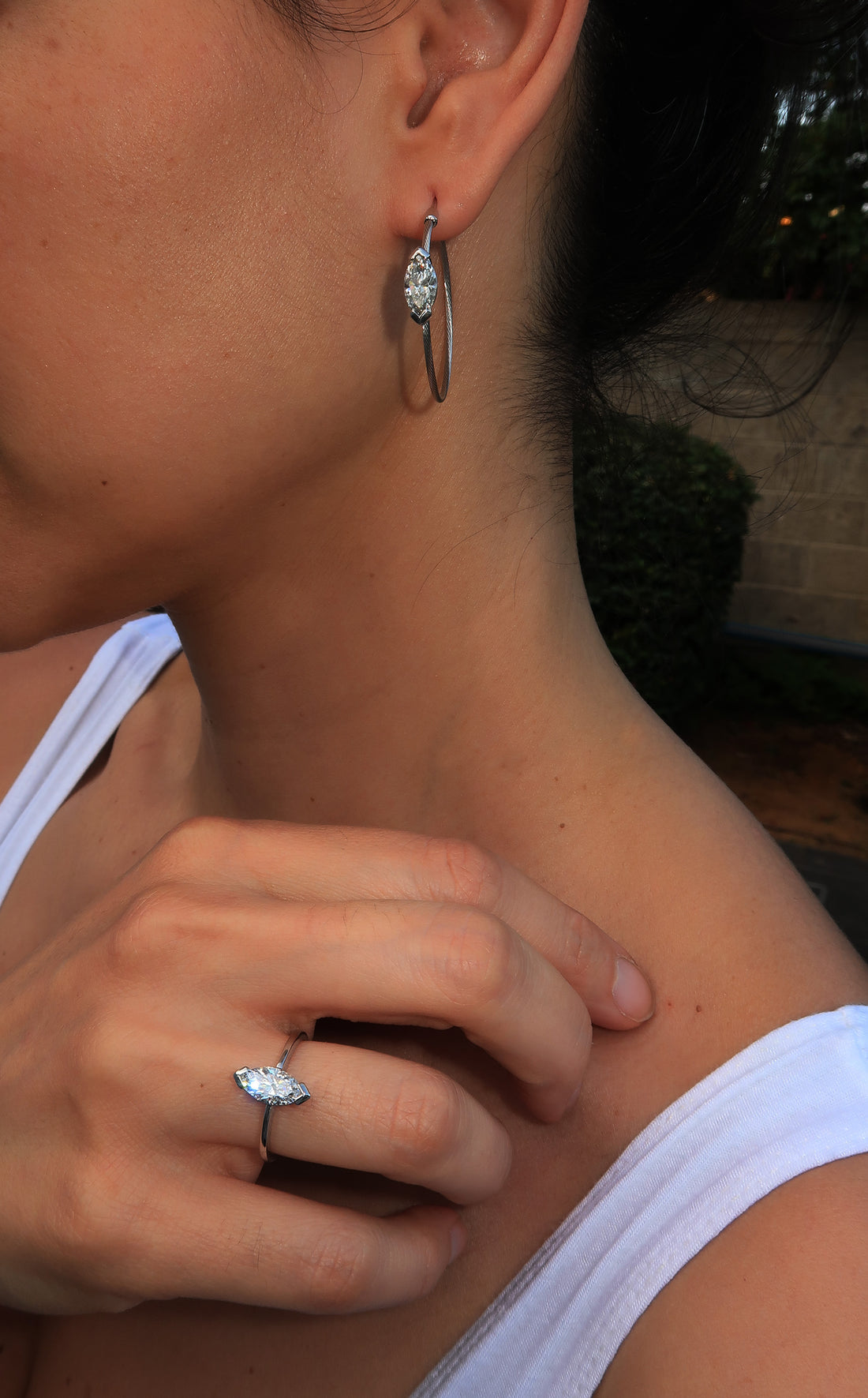 14K Earrings 1ct