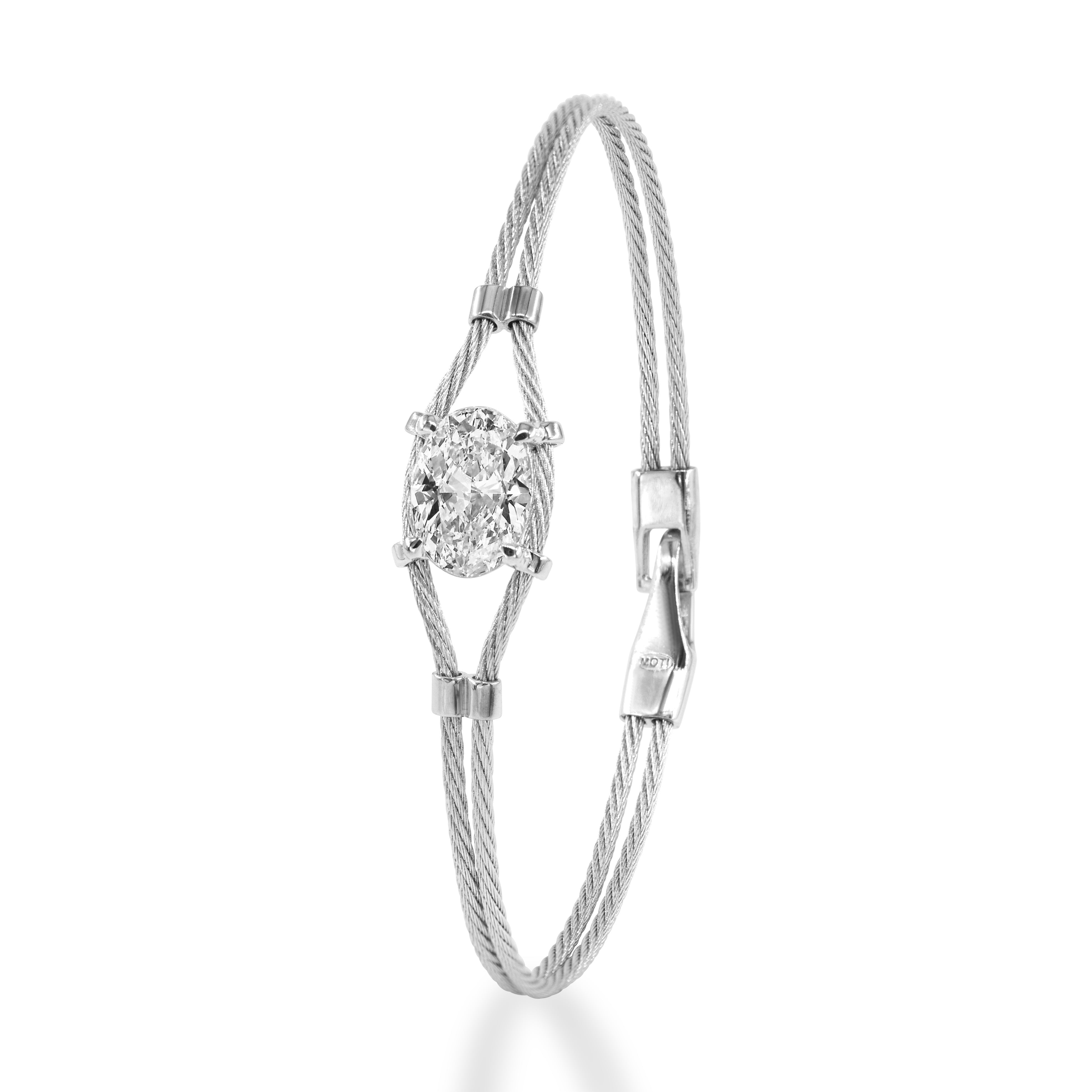 14K Double Bracelet oval 3ct