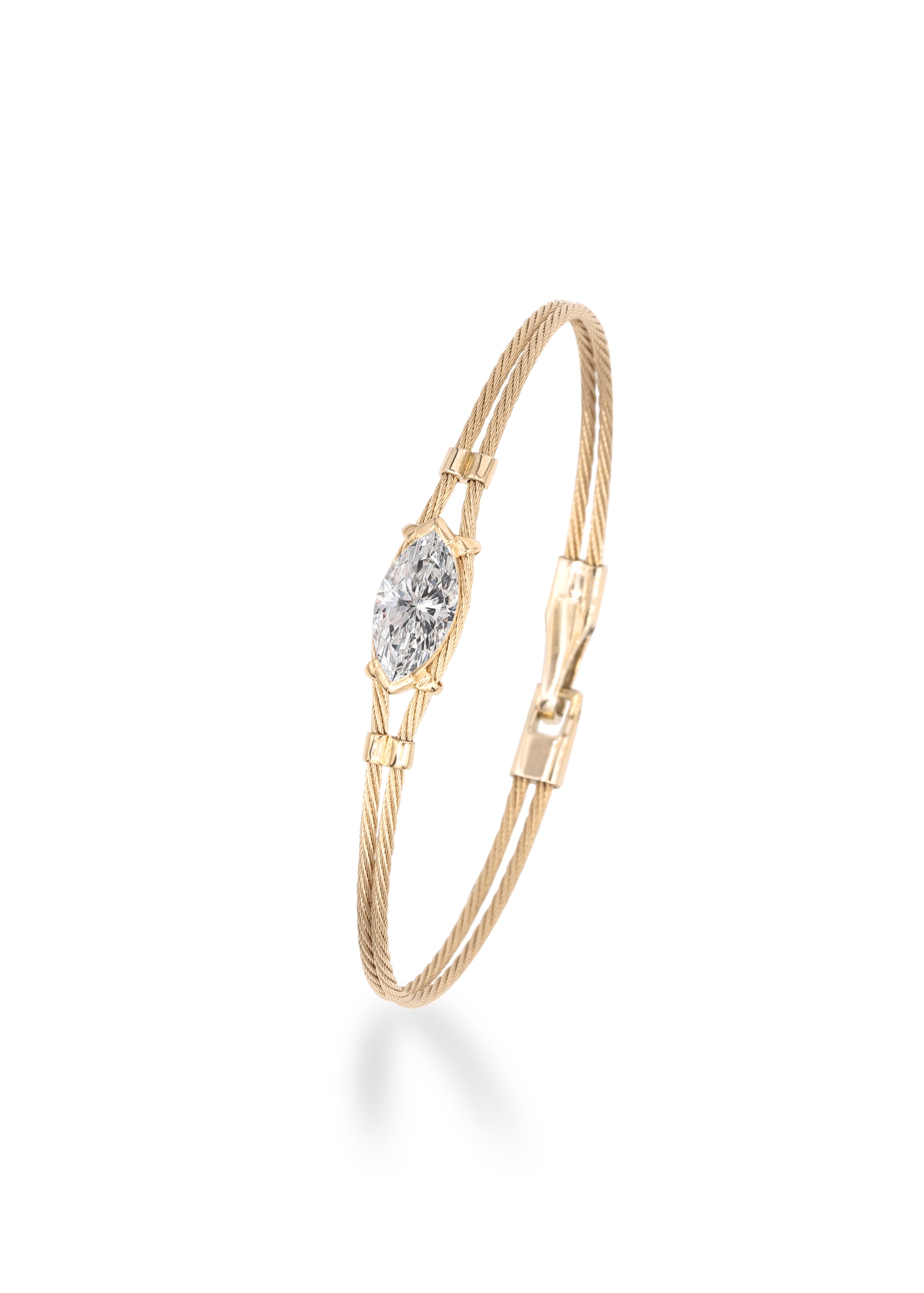 14K Double Bracelet 3ct