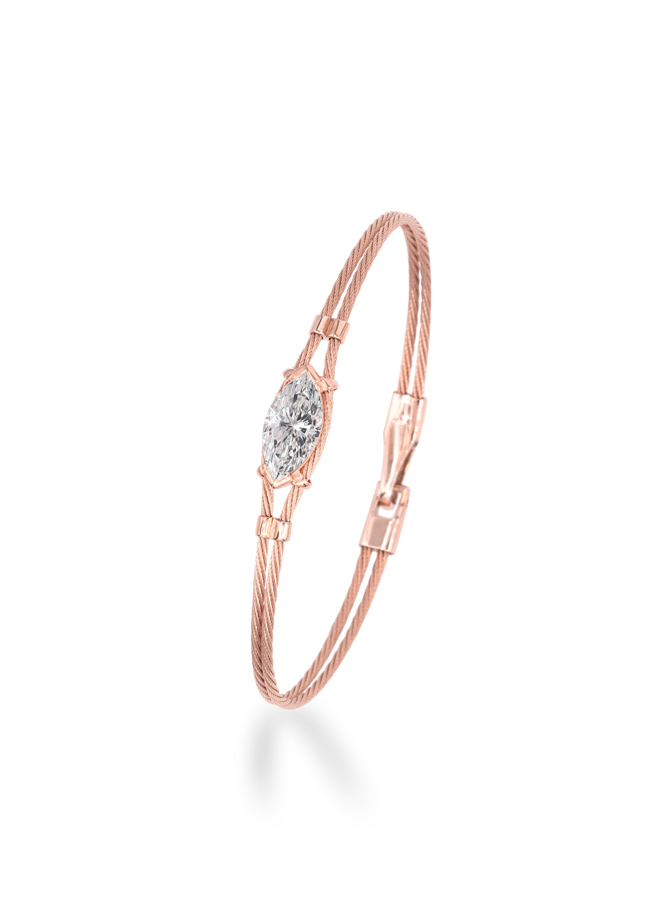 14K Double Bracelet 3ct