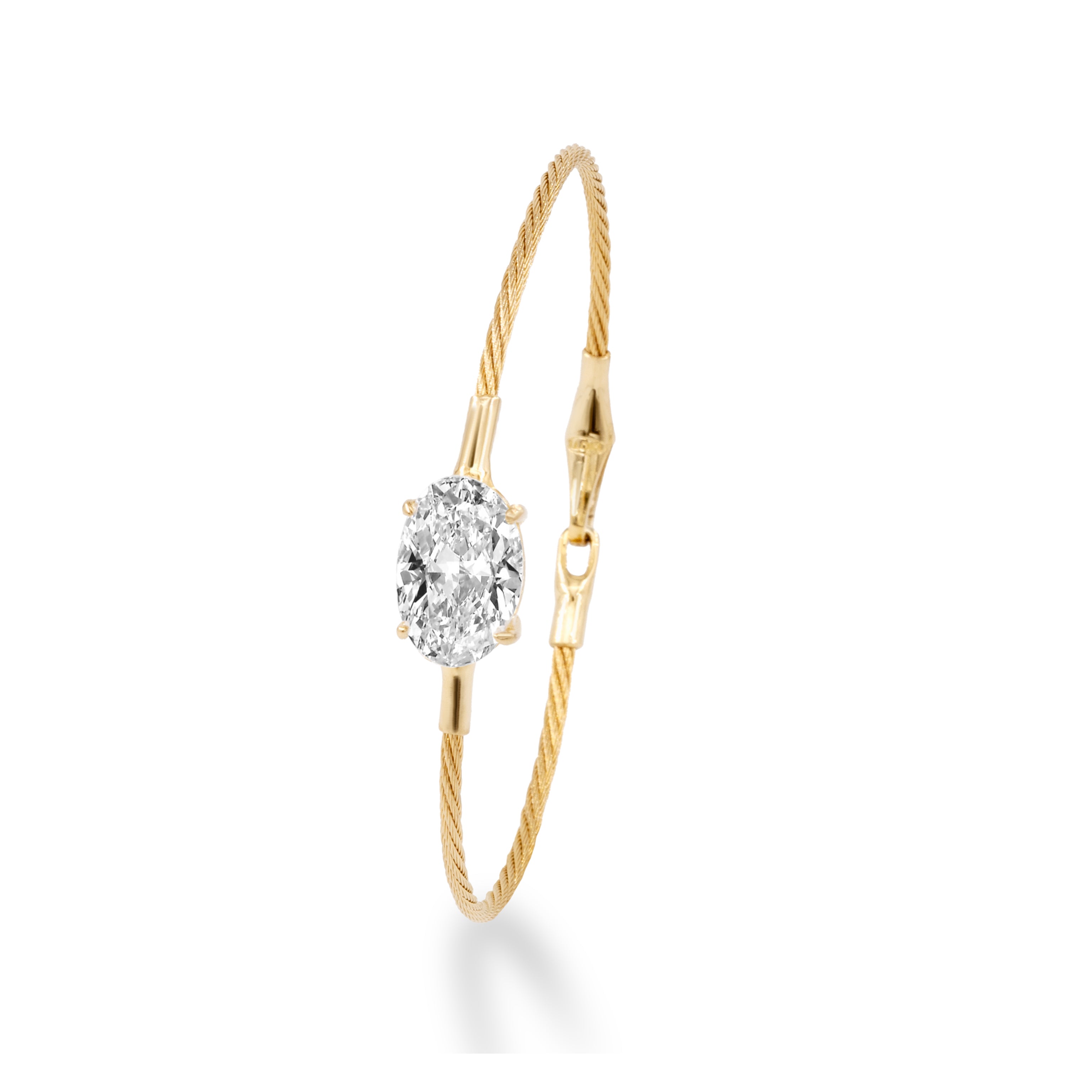 14K Bracelet oval 4ct