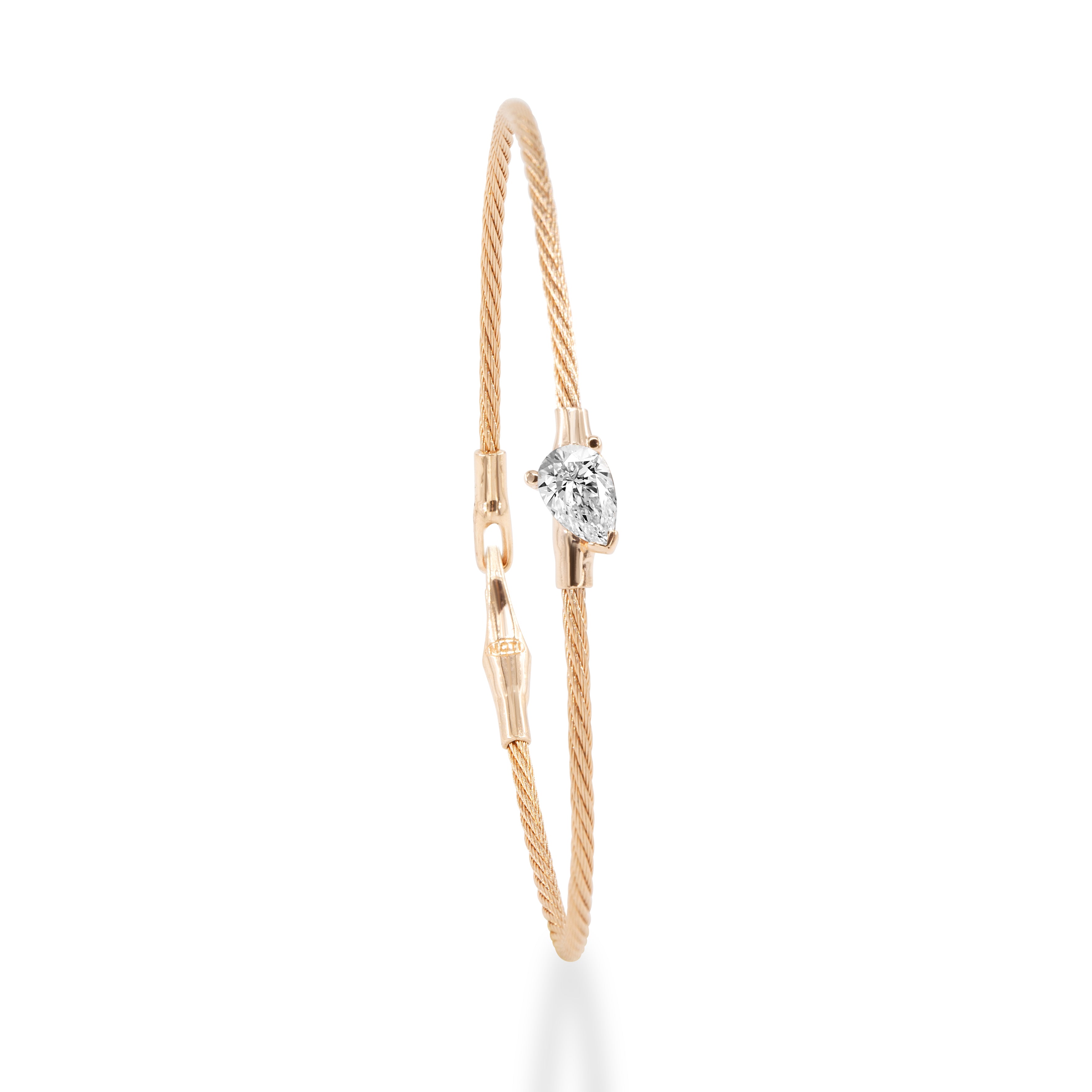 14K Bracelet Pear 0.5ct