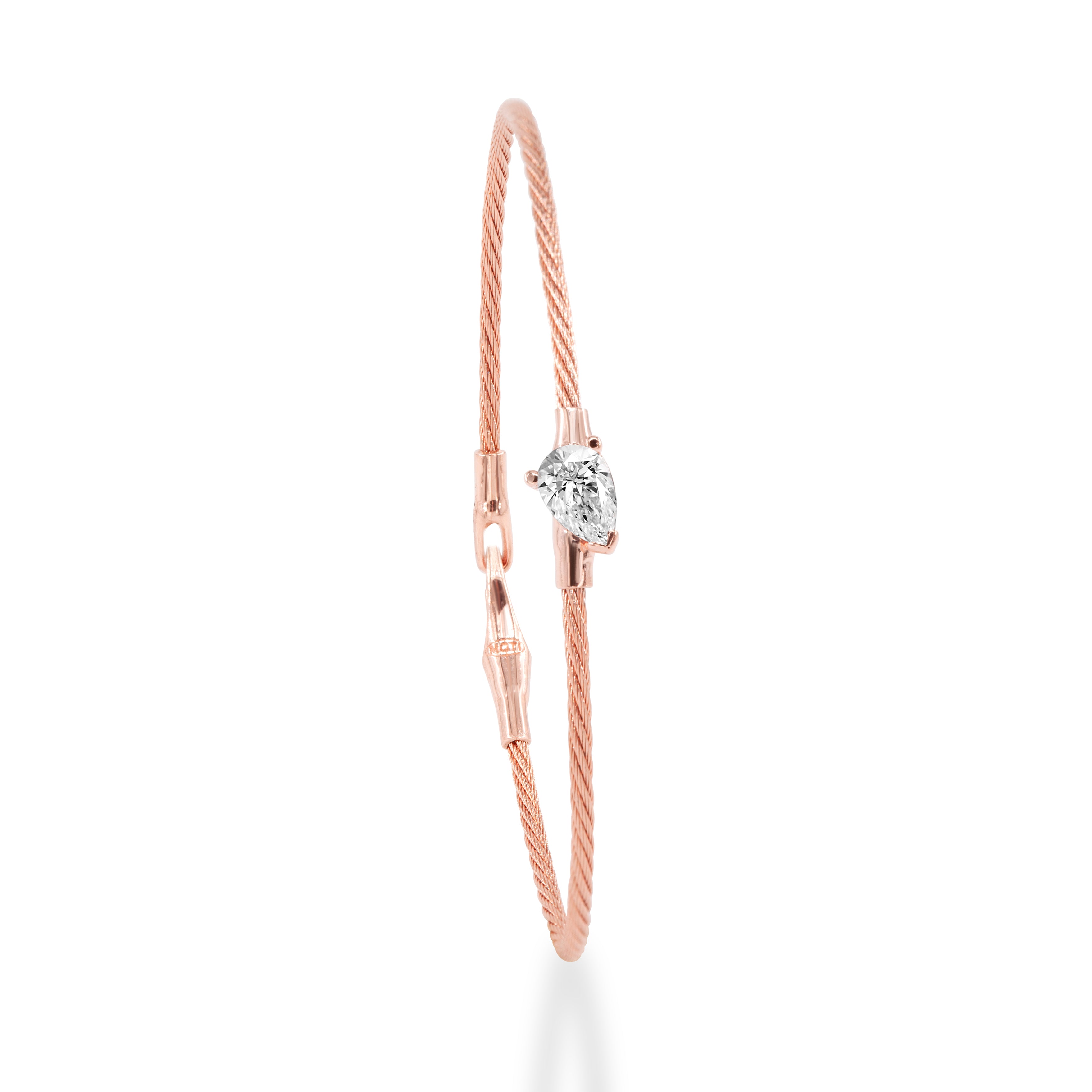 14K Bracelet Pear 0.5ct