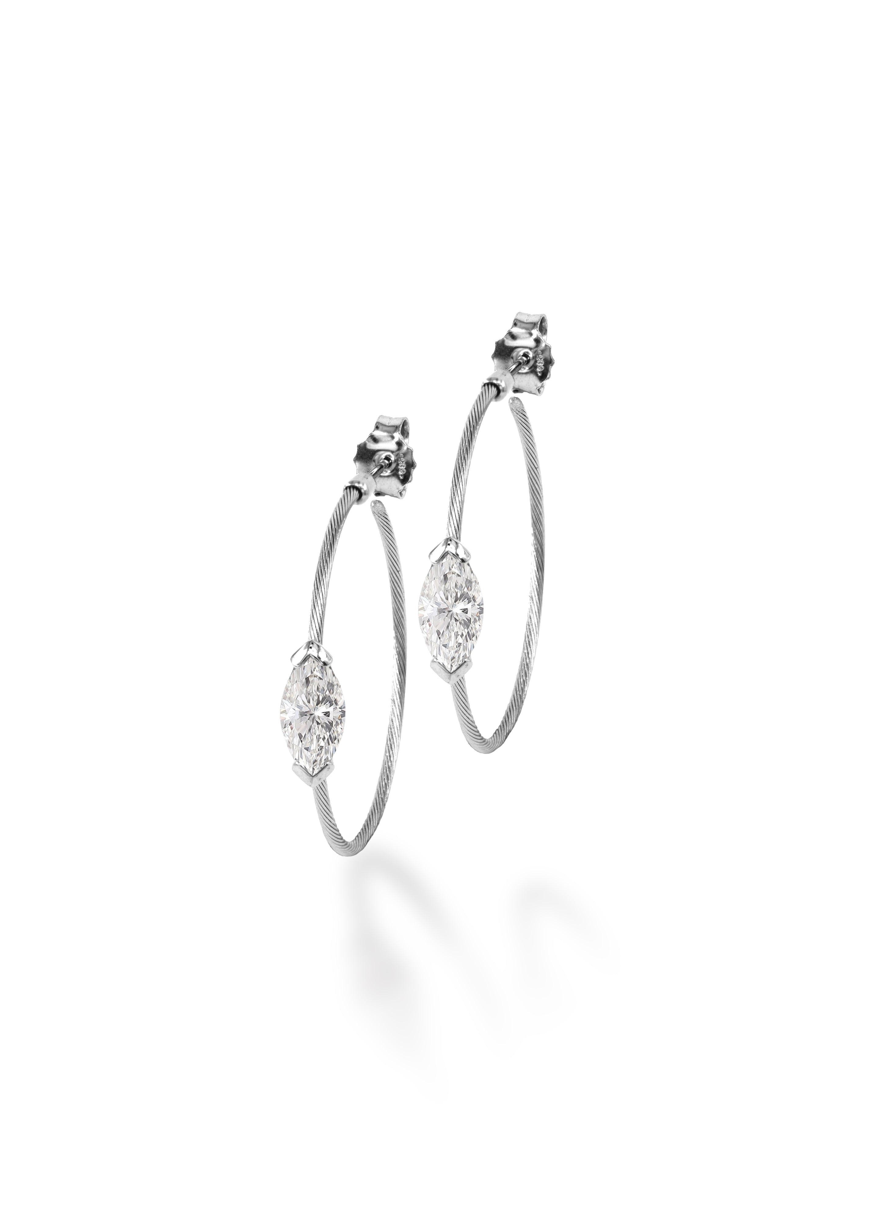 14K Earrings 1ct