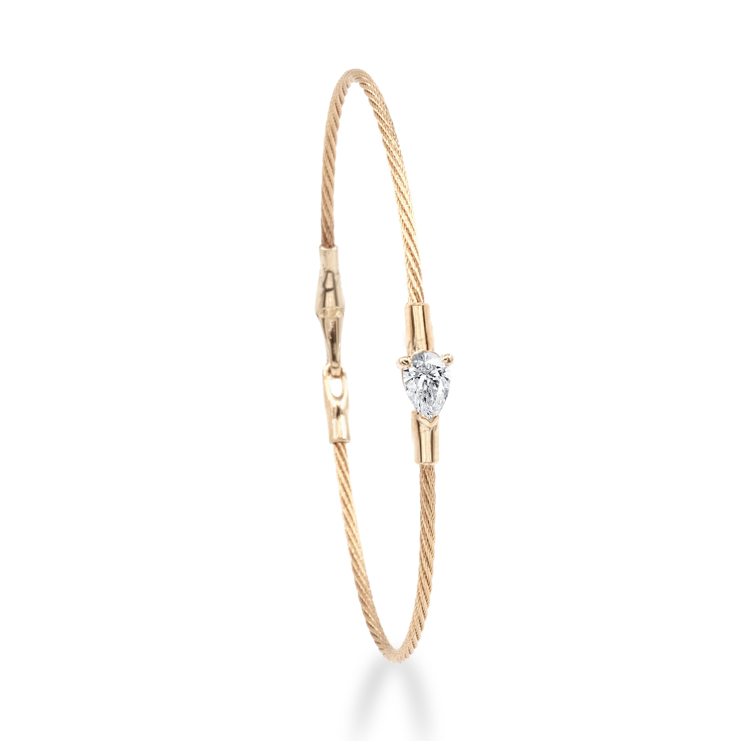 14K Bracelet Pear 0.5ct